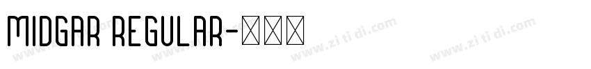 Midgar Regular字体转换